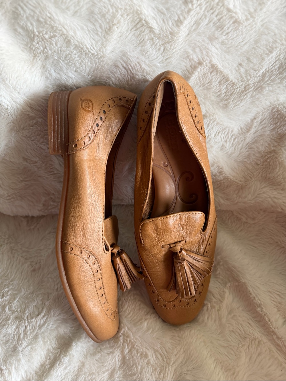 Like new! Børn Alawa Leather Tassel women’s Loafers Sz 8.5 - Picture 3 of 9